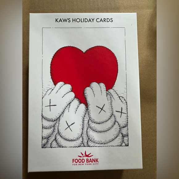 2020 Kaws Holiday Cards New York City Food Bank Limited Edition New